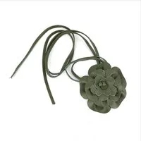 MIRROSI Taillengürtel Blume aus Echtleder zu binden, Einheitsgröße, Made in Italy Einheitsgröße (Geeignet für einen Hüftumfang bis zum ca.150 cm)