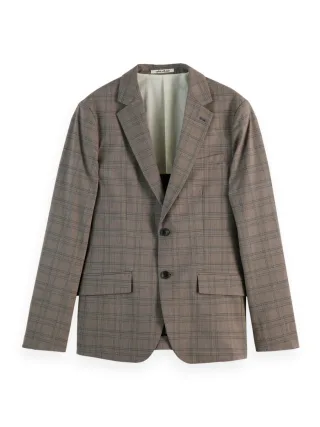 Scotch & Soda - Einreihiger Blazer braun - Gr. - S