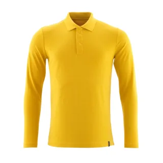 MASCOT Herren Polo-Shirt, Langarm CROSSOVER Currygelb 5XL - 20483-961-70-5XL