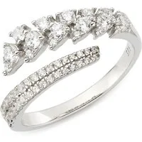 Aniston JEWELRY & WATCHES Fingerring Schmuck Geschenk Silbering mit offener Schiene, mit Zirkonia (synth)