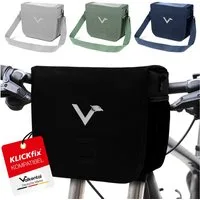 Valkental Lenkertasche Fahrradtasche vorne mit Handyfach, Klickfix-kompatibel, wasserdicht & reflektierend