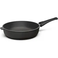 Hoffmann Germany Bratpfanne Schmorpfanne Ø 28 cm hoher Rand – Made in Germany, Aluguss (1-tlg., 1x Pfanne Ø 28 cm mit hohem Rand), abnehmbarer Griff, Antihaft, backofenfest bis 250°C, Induktion