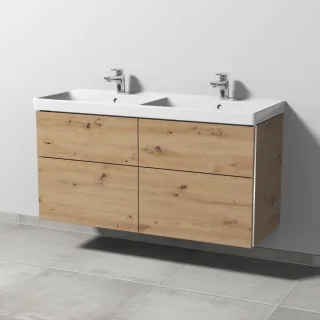 Sanipa 3way Waschtischunterbau zu Villeroy & Boch Avento Waschtisch mit 4 Auszügen, Eiche Natural-To BR62585