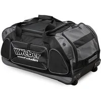 Weber GmbH Reisetasche Weber #Werkeholics Reisetasche mit Rollen schwarz, 100L, großen Seitentasche für Schuhe oder Helm, ausziehbarer Griff