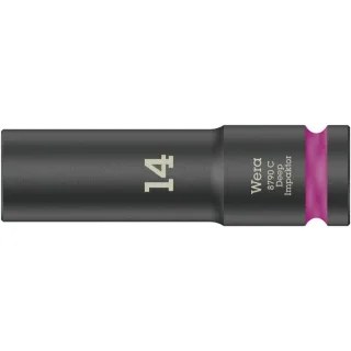 Wera 8790 C Impaktor Deep Steckschlüsseleinsatz mit 1/2"-Antrieb Pink - 05004831001
