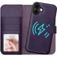CoolGadget Handyhülle Magnet Book Case für Apple iPhone 17 Hülle + Klapphülle 6,3 Zoll, 2in1 abnehmbare magnetische RFID Schutzhülle Kartenfach Fotofenster