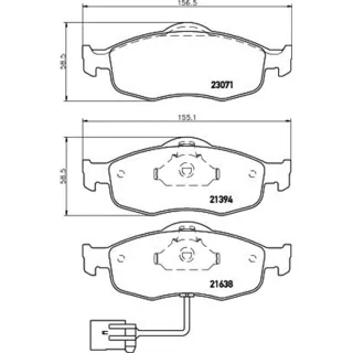 Hella Bremsbel?ge vorne 8DB355007-751 Ford Contour Ford Cougar Mondeo Scorpio