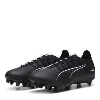 Puma - "Ultra 5 Match" Fußballschuhe mit festem Boden für Herren (Schwarz/Weiß)