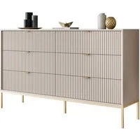 Lookway Kommode CORTADO GOLD KS154 mit Schubladen, Breite 154 cm