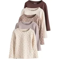 Next Langarmshirt 5er-Pack gerippte Langarmoberteile (5-tlg)
