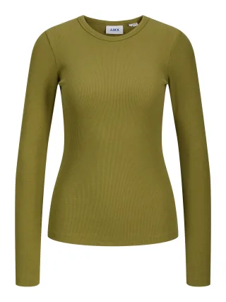 JJXX - JXFREYA STR LS RIB TEE JRS NOOS Green Moss - Gr. - M