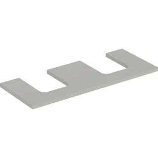 Geberit ONE Waschtisch-Platte, Ausschnitt rechts und links, für Aufsatzwaschtisch Schalenform 505335007