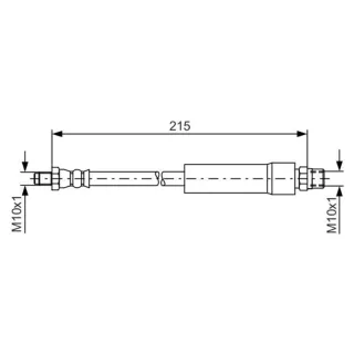 Bosch Bremsschlauch hinten Audi 100 200 80 A4 A6 V8