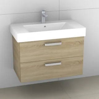 Artiqua 412 Waschtischunterschrank für Strada K0788 Castello Eiche quer NB, 412-WU2L-I18-7136-426 412-WU2L-I18-7136-426