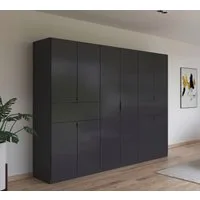 rauch Drehtürenschrank Kleiderschrank Schrank Garderobe Wäscheschrank TICAO (Schubladen in der Höhe variabel positionierbar) mit 2 geräumigen Schubladen, viel Stauraum MADE IN GERMANY