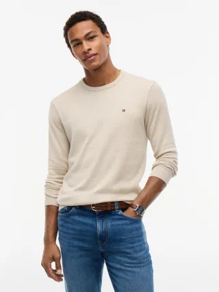 ESSENTIAL SSNL COTTON CREW NECK Sandalwood Heather - Gr. - XXL