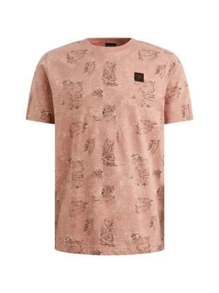 PME Legend - T-Shirt aus Slub-Jersey pink - Gr. - XL