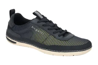 Bugatti 321-ASG04-6900 Glenans Herren Sneaker Dunkelblau + Neon Gelb
