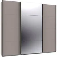 Wimex Kleiderschrank Mugano, Made in Germany, Lieferung bis in Deine Etage und Stellort (wähle Deine Ausstattung: Basic oder Premium) 3 Schwebetüren, große Größen, mit oder ohne Spiegel, Metallgriffe