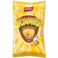 LORENZ Knabberei, Lorenz Pommels Original Kartoffel Snack fein gesalzen und gewürzt 75g