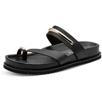 Tamaris Dianette Sommerschuh, Pantolette, Zehentrenner mit Schmuckelementen