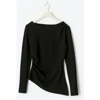 Gina Tricot Langarmshirt Immy asymmetric long sleeve top - Langarmshirt Damen