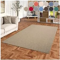 OTTO home Teppich Fortis, Schlinge, Made in Netherlands, rechteckig, Höhe: 5 mm, Uni Farben, gekettelt, auch als Läufer, strapazierfähig, Wohnzimmer