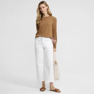 Farbige Culotte-Jeans High Waist in Petite-Größe, Damen, size: petite, Schwarz, Elasthan/Viskose/Baumwoll-Mischung, by Lands' End