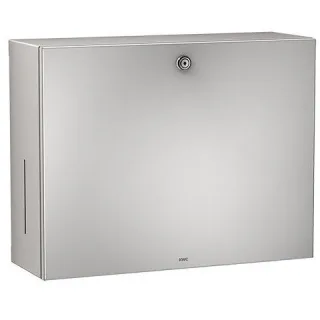 KWC Aquarotter Papier-Seifenspender-Kombi, RODAN, Edelstahl, 358x325x134 mm, Aufputz, 2000101221 2000101221