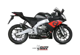 Sport Auspuff MIVV Delta Race Edelstahl BLACK Aprilia RS 125 Bj.2017-2020 EURO-4 eintragungsfrei
