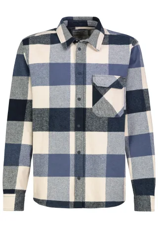 Authentic Style - SEFLQSBsZWljaHRlIEphY2tl check: night navy-nude beige - Gr. - S