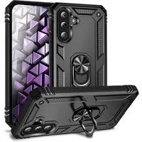 Nalia Smartphone-Hülle Samsung Galaxy A36 17 cm (6,7 Zoll), Military Style / 360° Dreh Ring / Ständer / Fallschutz Cover / Robust
