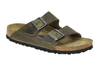 Birkenstock 1019377 ARIZONA BS Damen Pantoletten Gr?n - faded khaki, anatomis...