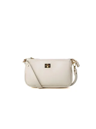 Giulia Monti Schultertasche Helles Beige