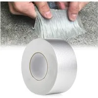 BlingBin Dichtungsband Selbstklebendes Aluminium Butyl-Reparaturband, (1 Stück, 1-St., 5 cm x 5 m x 1 mm), wasserdicht zum Abdichten und Befestigen gegen Undichtigkeiten