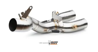 MIVV Edelstahl Kat Ersatzrohr No-Kat Rohr Yamaha MT-10 / SP Bj. 2016-2022 Typ: RN45/RN78