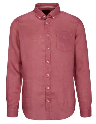 COMMANDER Finest Clothing - Hemd 1/1 Arm,Button Down vintage pink - Gr. - L