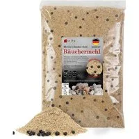 Moritz Räucherbox 2,5kg Räuchermehl Buche mit Wacholder fein 0,5 -1 mm zum smoken, räuchern/kalträuchern von Fleisch, Fisch, Gemüse geeignet
