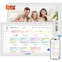 TABWEE TABWEE P15 15,6" Digitaler Kalender mit Touchscreen, WiFi Tablet (15,6", 32 GB, Android 10,1, Festival Geschenke für Mama, Papa)
