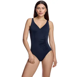 Damen Badeanzug mit Kreuzdekolleté W261673