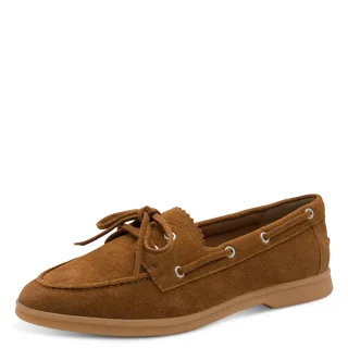 MARCO TOZZI Slipper Halbschuh, Bootsschuh, mit modischen Durchzügen
