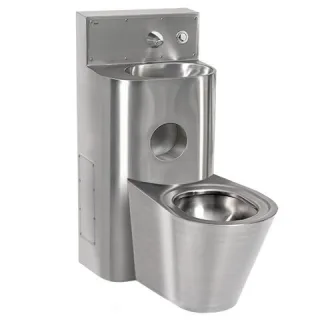 KWC Aquarotter Sanitärkombination, HEAVY DUTY, Edst., W.Mont., SPK, hydr., WC mittig, 2000100966 2000100966