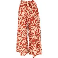 Guru-Shop Relaxhose Palazzohose, weite Boho Sommerhose, Baumwoll.. alternative Bekleidung