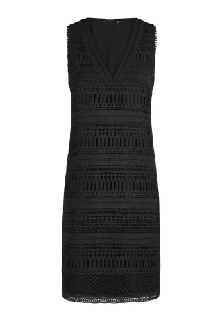 Marc Aurel - Kleid aus Häkel-Spitze black - Gr. - 40