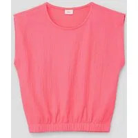 s.Oliver Muskelshirt T-Shirt T-Shirt mit Crêpestruktur