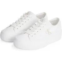 Calvin Klein Jeans VULC FLATFORM LOW CV MG Plateausneaker Schnürschuh, Freizeitschuh, Halbschuh mit seitlichem Logo