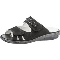 Waldläufer GARDA Pantolette, Keilabsatz, Sommerschuh, Schlappen mit Schmuckapplikation, Weite G