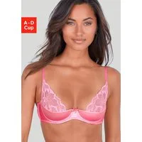 LASCANA Büstenhebe aus edlem Satin-Material mit dezent transparenter Spitze, sexy Dessous