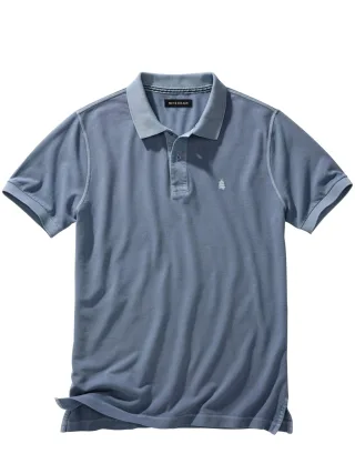 Mey & Edlich Herren Gefährten-Polo Blau 100 % Baumwolle
