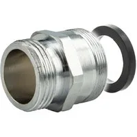 tecuro Strahlregler Mischdüse - Armaturen Adapter für Gartenschlauch M28x1 x 3/4 Zoll